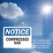 Signmission Compressed Gas OSHA Notice Sign, Vinyl Decal, 14in W x 10in L, 2PK OS-2PACK-NS-D-1014-L-10752 - alternate 3